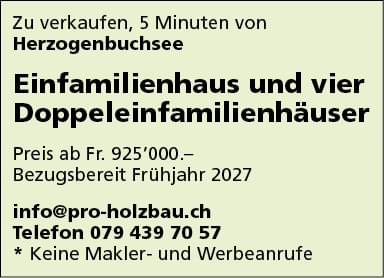 Einfamilienh./Doppeleinfamilienh. Herzogenbuchsee