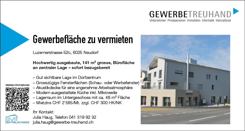 Gewerbefläche zu vermieten, Neudorf
