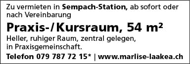 Praxis- / Kursraum, 54 gm2
