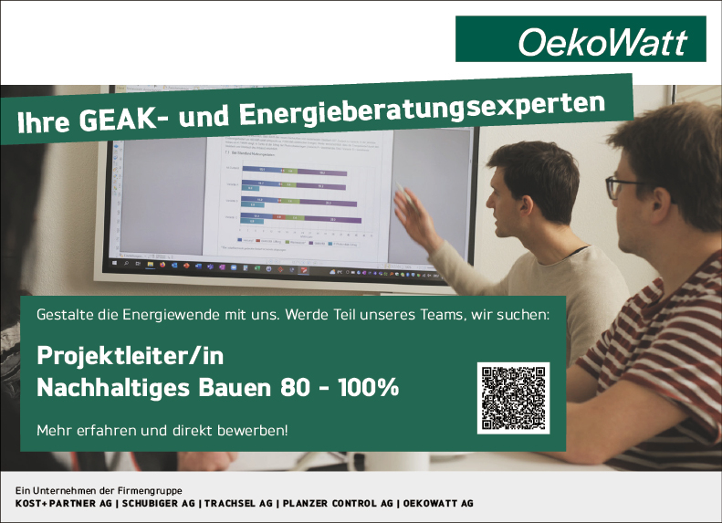 Projektleiter/in Nachhaltiges Bauen