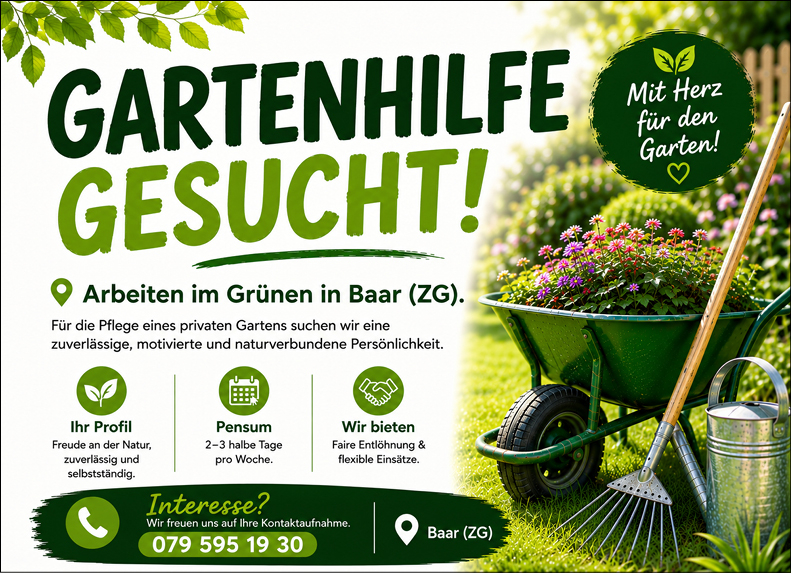 Gartenhilfe gesucht!
