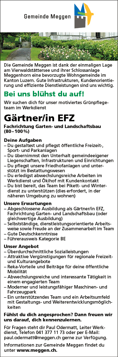 Gärtner/in EFZ
