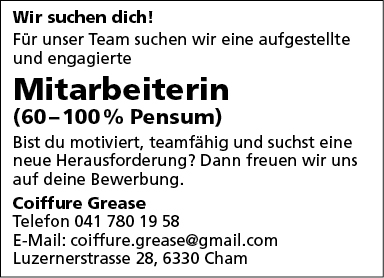 Mitarbeiterin (60-100%)