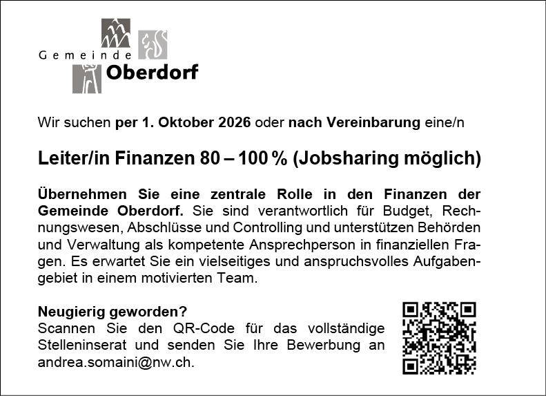Leiter/in Finanzen 80-100%