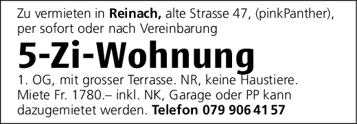 5-Zi-Wohnung, Reinach