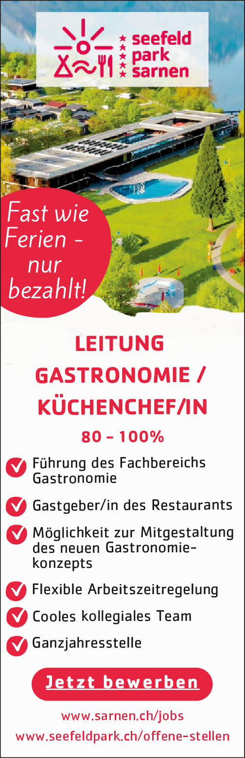 Leitung Gastronomie/Küchenchef