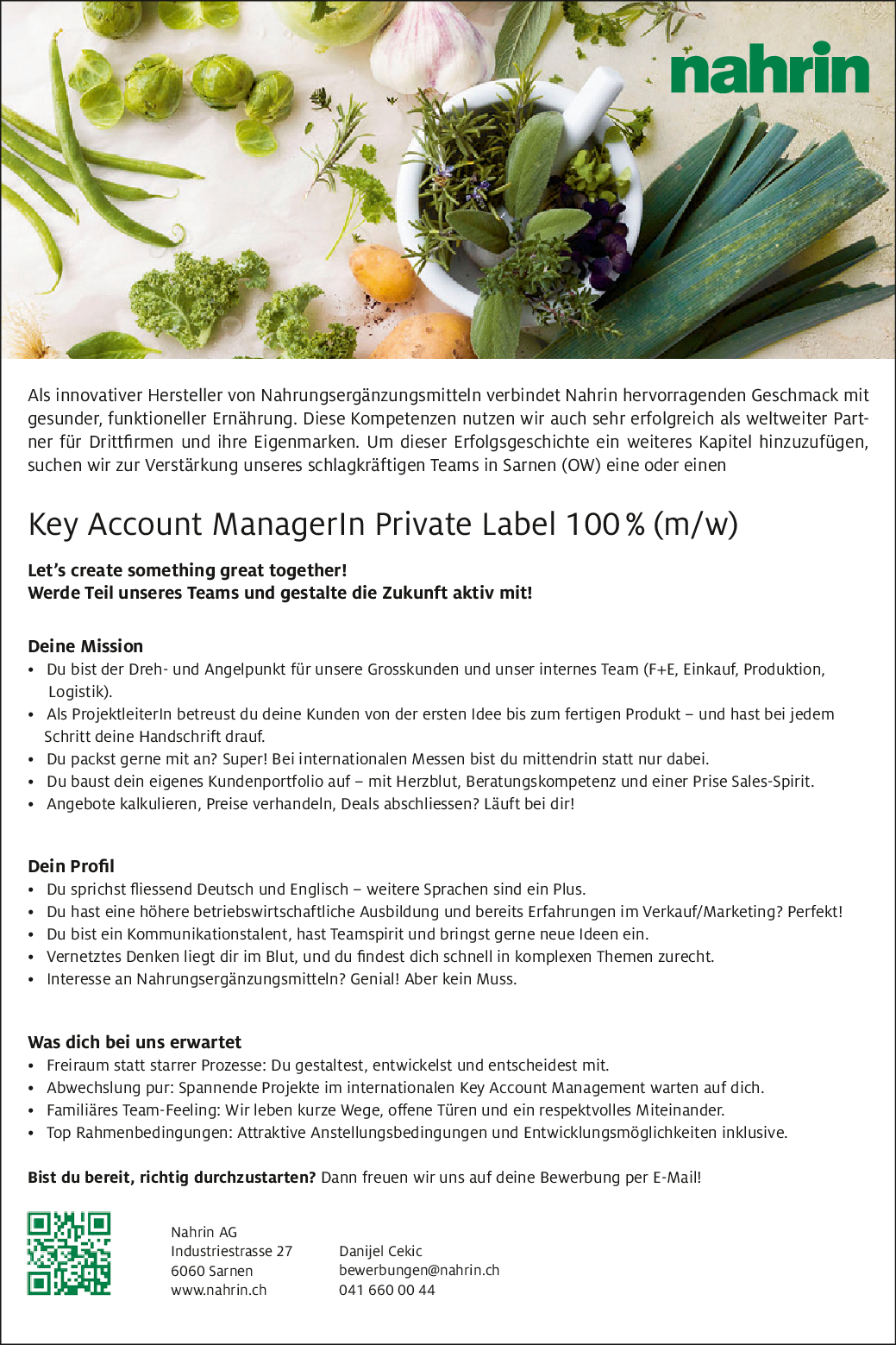 Key Account Manager Private Label