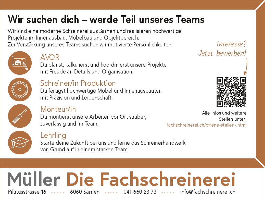 Stellen Schreinerei