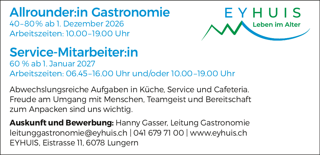 Gastronomie und Service