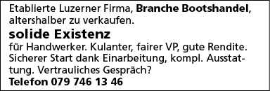 Bootshandel zu verkaufen