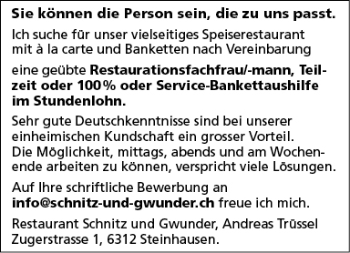 Restaurationsfachfrau/-mann