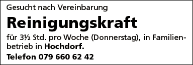 Reinigungskraft