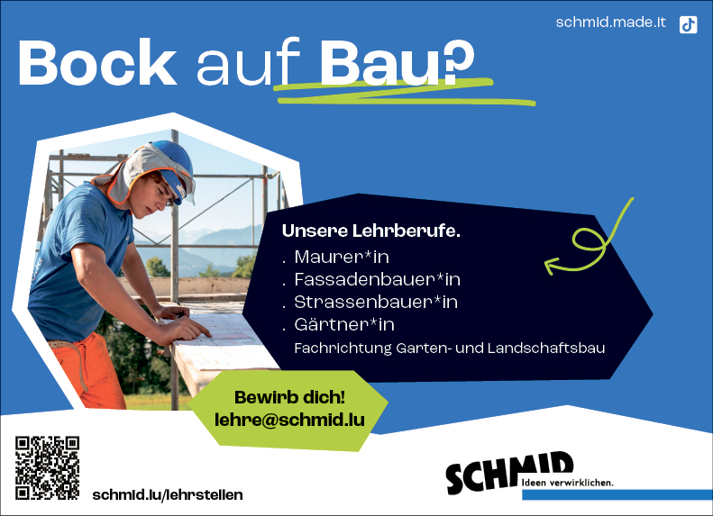 Bock auf Bau? Wir bilden dich aus!