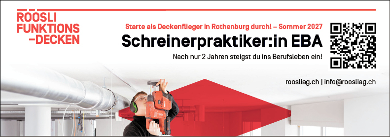 Lehrstelle Schreiner-Praktiker:in EBA