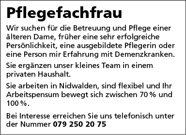 Pflegefachfrau
