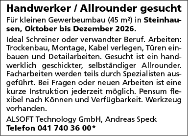 Handwerker / Allrounder