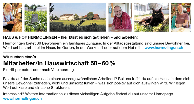 Mitarbeiter/in Hauswirtschaft