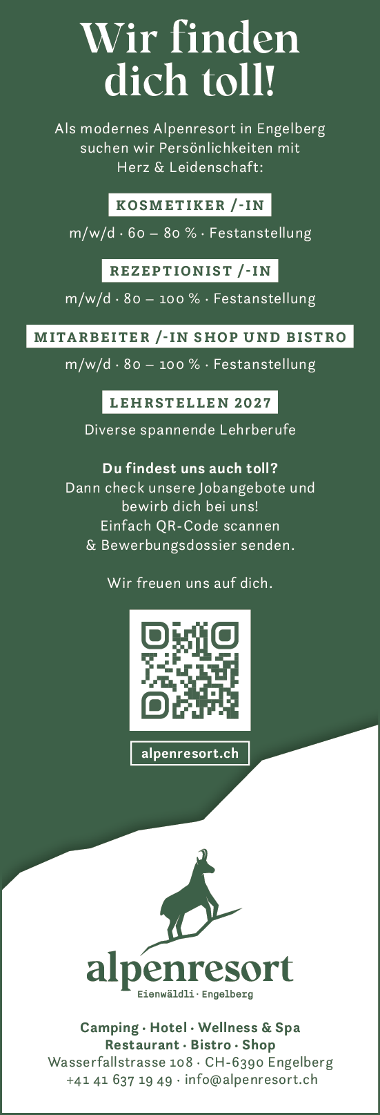 Div. Stellenangebote Herbst 2026, OW