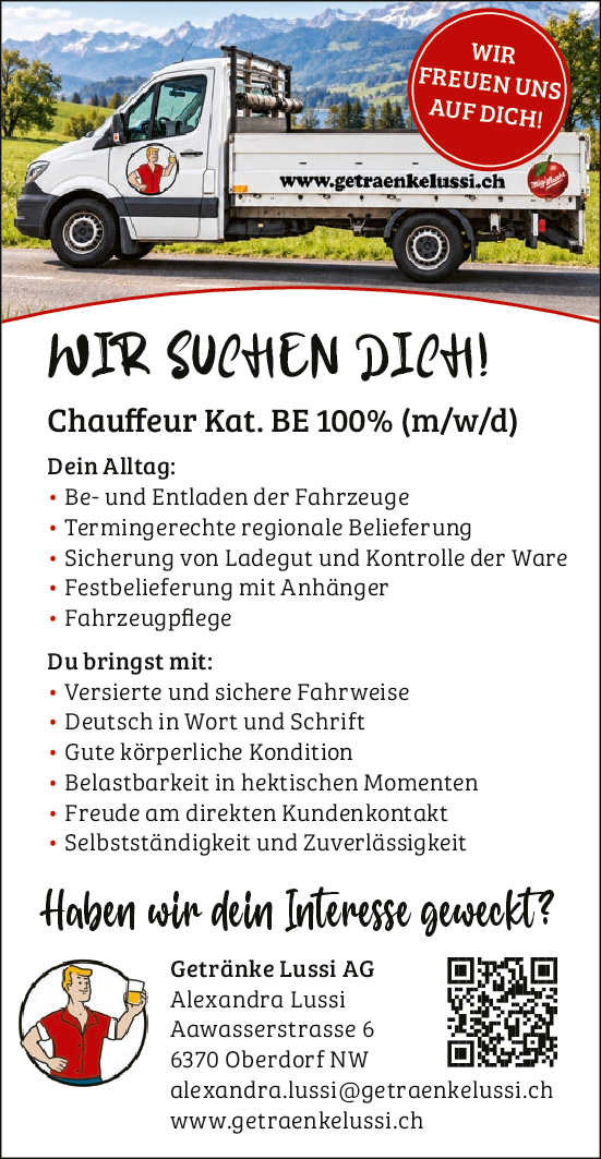 Chauffeur Kat. BE 