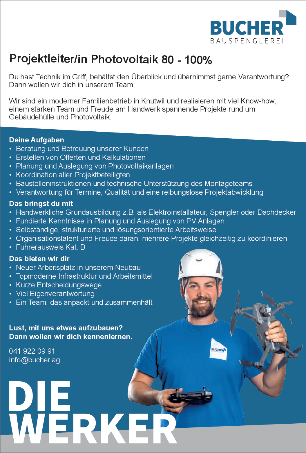 Projektleiter/in Photovoltaik 80-100%